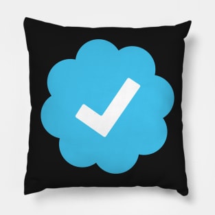 Verified, Twitter verified icon, social media icon Pillow