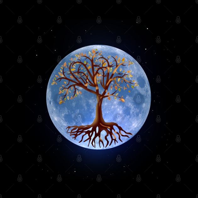 Tree of Life and Full Moon by AngelsWhisper