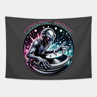 Alien DJ Cosmic Beats Tapestry