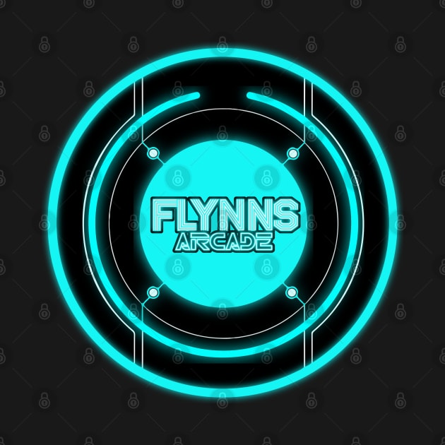 Flynn's Blue Neon by DeepDiveThreads