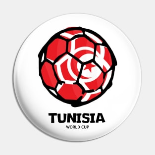 Tunisia Football Country Flag Pin