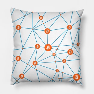 Bitcoin Background Pillow