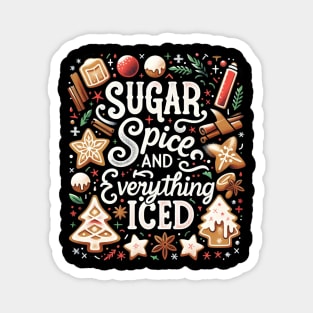 Sugar and Spice Vintage Christmas Cookies Baking Magnet