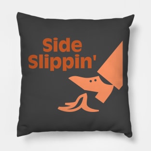 Side Slippin' Jazz Musician Logo Pillow