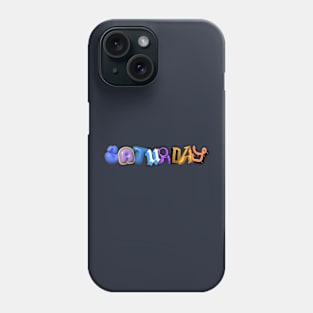 Saturday 3D Letter Phone Case