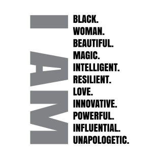 I AM | Black Woman T-Shirt