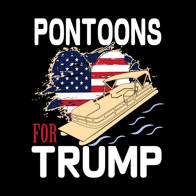 pontoons boat owners support Trump 2020 by DODG99