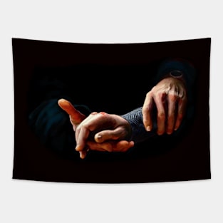 Hold hands Tapestry