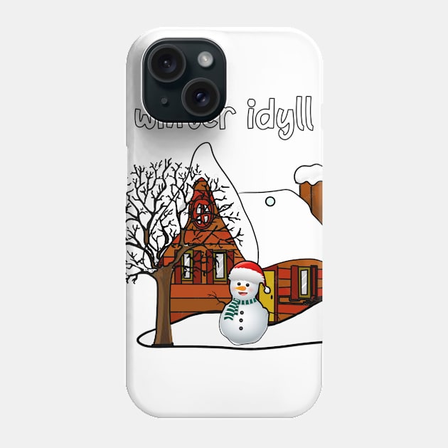 Winter idyll Phone Case by MAGICOART