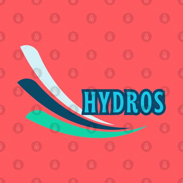 Hydros! Retro Aqua Roostertail Logo by SwagOMart