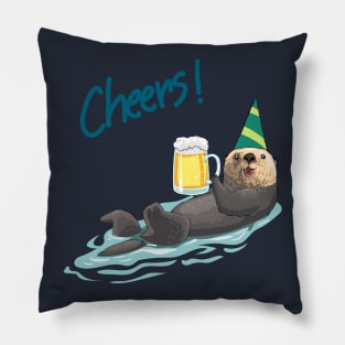 Otter Cheers Beer Pillow