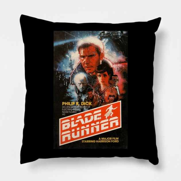 Blade Runner - Original Vintage Movie Poster Pillow by caseofstyle