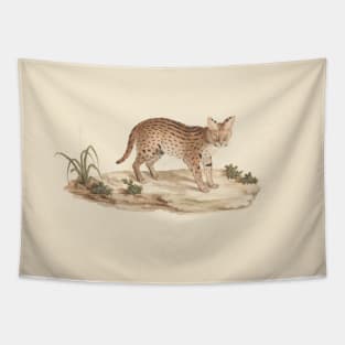 African Wildcat or Serval by by Luigi Balugani Tapestry