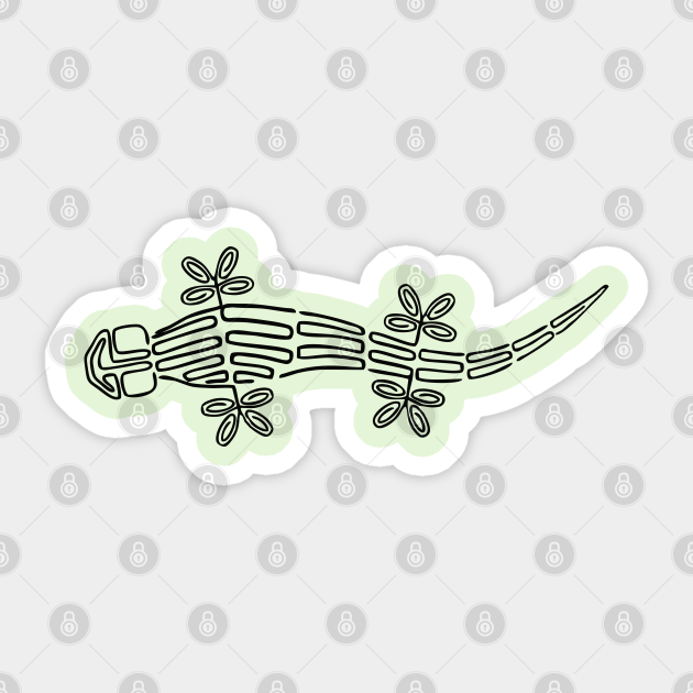 LIZARD CARBON - Lizard Funny - Sticker