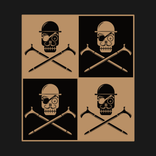 Skull and Bones (black gold) T-Shirt