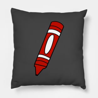 Red Crayon Pillow