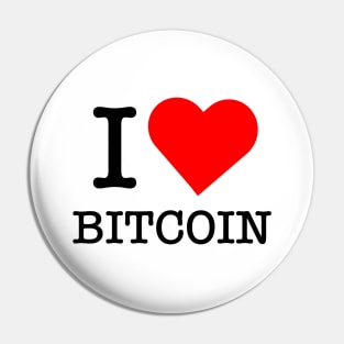 I love Bitcoin Pin