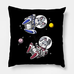 Rabbit Space Astronauts Pillow