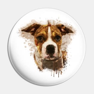 Boxer dog Pin