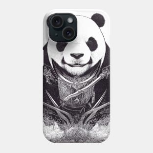 Panda Animal Wild Nature Illustration Line Epic Illustration Line Art Phone Case