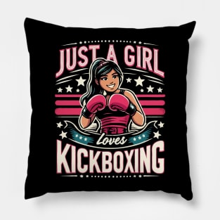 Just A Girl Who Loves Kickboxing Pillow