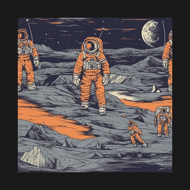 Astronaut Pattern by tommytyrer