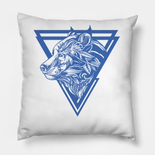 Wolf draw Pillow