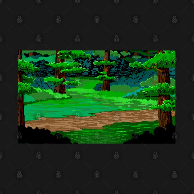 Quest for Glory Forest Pixel Art by GoneawayGames