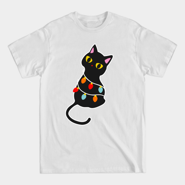 Disover Black Cat Christmas Tree I - Black Cat Christmas - T-Shirt