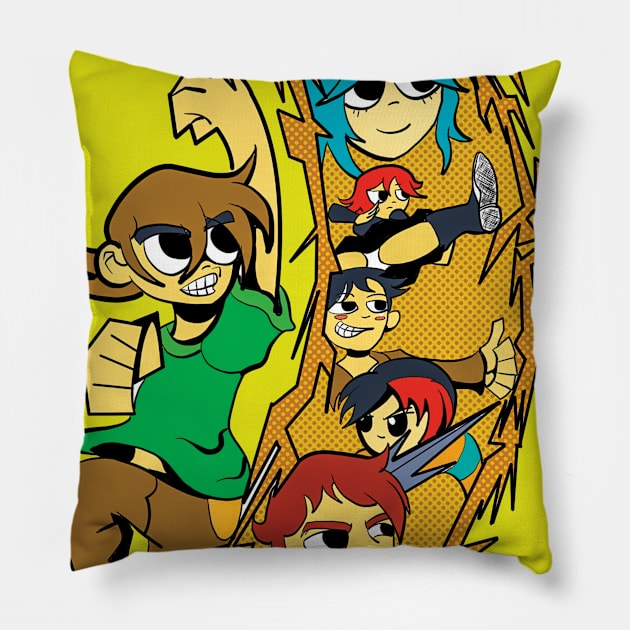 Scott and the Crew Pillow by Mlamoth