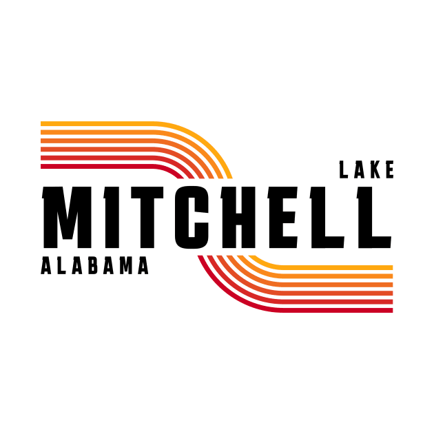 Lake Mitchell 80's Retro by Alabama Lake Life