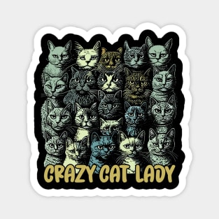 Crazy Cat Lady Magnet