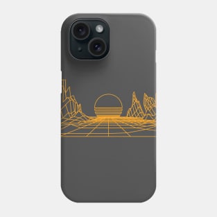 Yellow Synthwave Phone Case