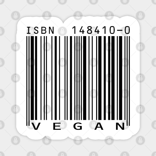 Vegan Barcode Magnet by Bugsponge