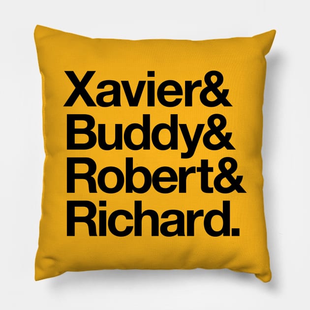 Fab 4 Pillow by GoAwayGreen