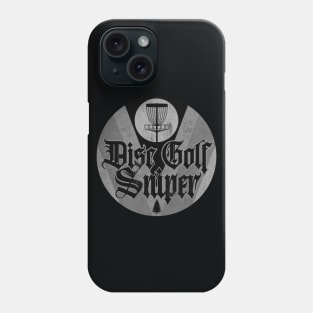 Disc Golf Sniper Classic BW Phone Case