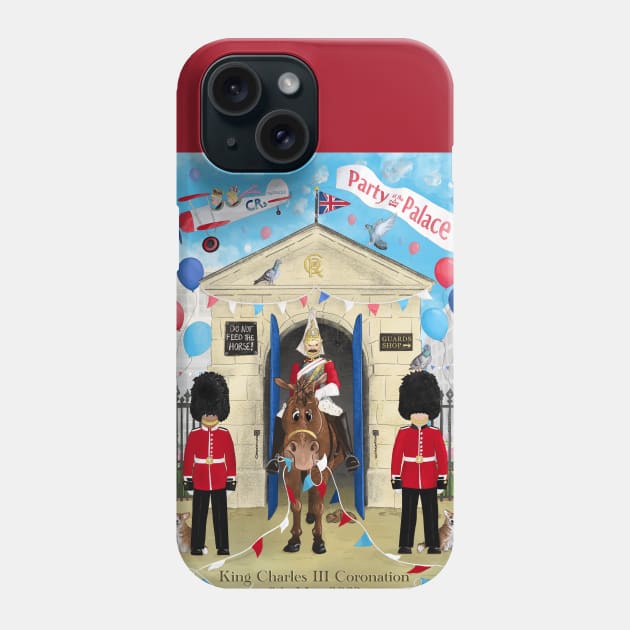 King Charles III Coronation Party at the Palace Special Edition Phone Case by NattyDesigns