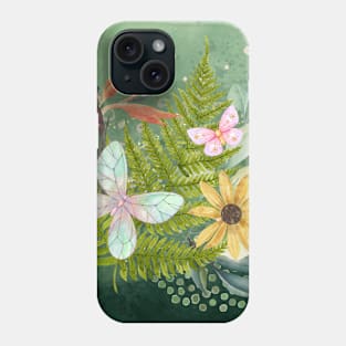 Fairy Forest Tropical Butterflies Phone Case