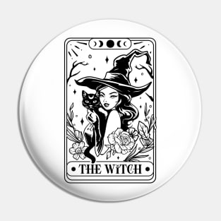 The Witch Tarot Card Pin