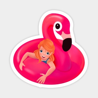 Flamingo Float Magnet