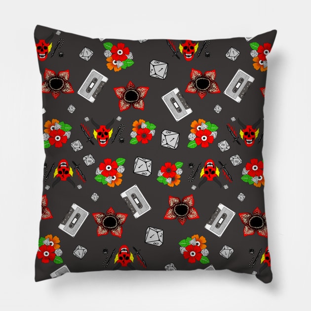 Stranger Pattern Pillow by ImSomethingElse