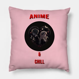 anime and chill Pillow