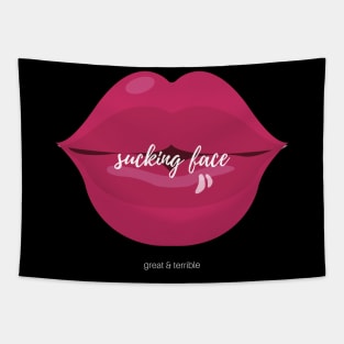 SUCKING FACE (Dark) Tapestry