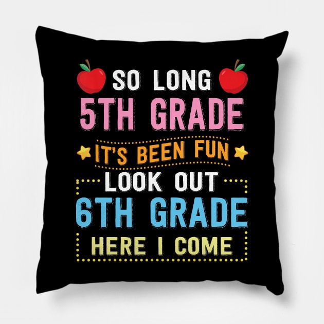 Hello 6th Grade Teacher Student Back To School Graduation Pillow by busines_night