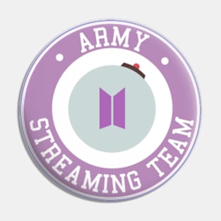 BTS ARMY streaming team Pin