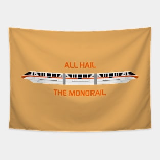 All Hail the Orange Monorail Tapestry