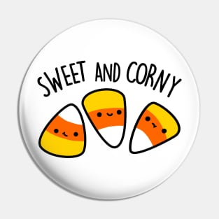 Sweet And Corny Cute Corn Pun Pin