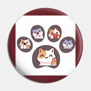 Cute Cat Emoji Pin