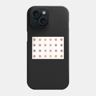 Russet Autumn / Fall Watercolor Dots Phone Case