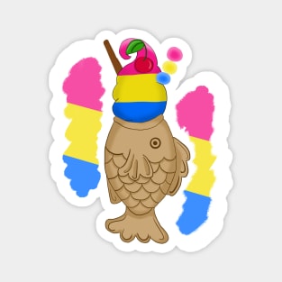Pride Taiyaki Ice cream-Pan Flag Magnet